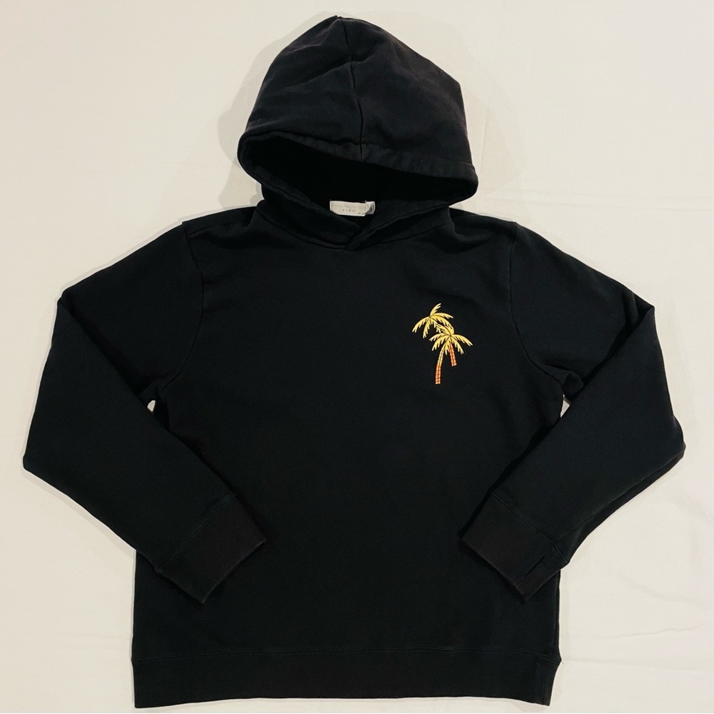Stella McCartney Kids Hoodie Boys 14 Girls Skater Cotton Hooded Sweatshirt Black
